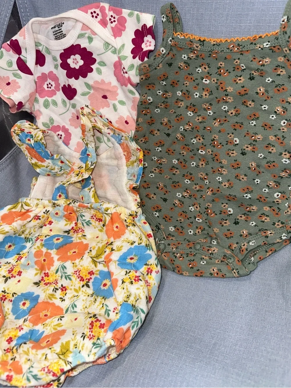 3 Floral Baby Girl - Mixed Floral Prints